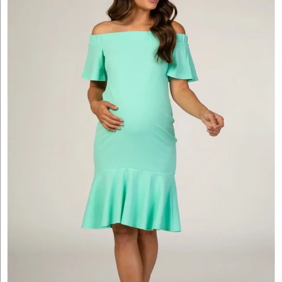 Pinkblush | Dresses | Pinkblush Mint Green Off Shoulder Mermaid Maternity Dress | Poshmark Pinkblush | Dresses | Pinkblush Mint Green Off Shoulder Mermaid Maternity Dress | Poshmark